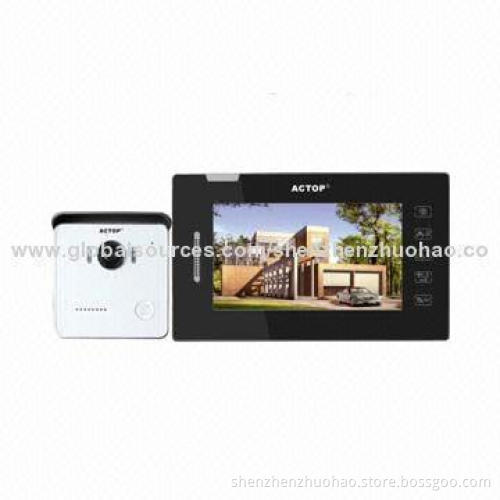 7-inch Touch Audio/Video Door-phone System for Villas with High-resolution and High-contrast Ratio